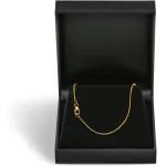 Goldkette als Schlangenkette in Gelbgold 333 / 8K, 50 cm lang, 1,1 mm breit, Gewicht ca. 5 g.