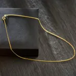 Goldkette als Venezianerkette in Gelbgold 375 / 9K, 90 cm lang, 1,2 mm breit, Gewicht ca. 7.2 g.