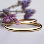 Ohrringe, Creolen, Gelbgold 585 / 14K, Außendurchmesser 50 mm, Breite 2.5 mm, Gewicht ca. 2.8 g