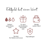 Goldkette als Panzerkette flach in Gelbgold 750 / 18 Karat, 34 cm lang, 1.4 mm breit, Gewicht ca. 2.8 g.