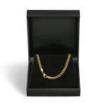 Goldkette als Panzerkette weit in Gelbgold 333 / 8 Karat, 65 cm lang, 3.3 mm breit, Gewicht ca. 7.1