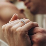 0,70 Karat Diamant Ring mit GIA Zertifikat, Weißgold 750 / 18K, Breite 1,7 mm,Weite 53 mm, Gewicht ca. 3.41 g.