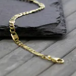Armband als Fantasiekette in Gelbgold 333 / 8 Karat, 24 cm lang, 3.5 mm breit, Gewicht ca. 2,3 g.
