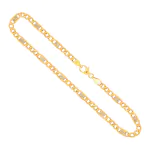 Goldkette als Fantasiekette in Weißgold 333 / 8 Karat, 60 cm lang, 5.2 mm breit, Gewicht ca. 11.3