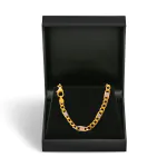Goldkette als Fantasiekette in Weißgold 333 / 8 Karat, 55 cm lang, 5.2 mm breit, Gewicht ca. 10.4