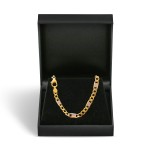 Goldkette als Fantasiekette Bicolor in Gelbgold / Weißgold 333 / 8K, 50 cm lang, 5,2 mm breit, Gewicht ca. 9.7 g.