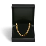 Goldkette als Fantasiekette Bicolor in Gelbgold / Weißgold 333 / 8K, 50 cm lang, 5,2 mm breit, Gewicht ca. 9.7 g.
