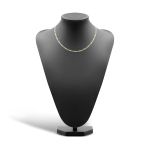 Goldkette als Fantasiekette Bicolor in Gelbgold / Weißgold 333 / 8K, 45 cm lang, 3,5 mm breit, Gewicht ca. 3.7 g.