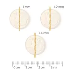 Goldkette als Singapurkette in Gelbgold 750 / 18K, 36 cm lang, 1,2 mm breit, Gewicht ca. 1.3 g.