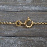 Goldkette als Ankerkette rund in Gelbgold 333 / 8K, 40 cm lang, 1,5 mm breit, Gewicht ca. 2.2 g.