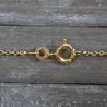 Goldkette als Ankerkette rund in Gelbgold 333 / 8K, 45 cm lang, 1,5 mm breit, Gewicht ca. 2.5 g.
