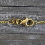 Goldkette als Ankerkette rund in Gelbgold 333 / 8K, 50 cm lang, 2 mm breit, Gewicht ca. 4.9 g.