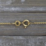 Goldkette als Ankerkette flach in Gelbgold 333 / 8K, 40 cm lang, 1,2 mm breit, Gewicht ca. 1.4 g.