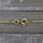 Goldkette als Ankerkette flach in Gelbgold 333 / 8K, 50 cm lang, 1,2 mm breit, Gewicht ca. 1.6 g.