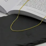 Goldkette als Ankerkette diamantiert in Gelbgold 333 / 8 Karat, 97 cm lang, 1.9 mm breit, Gewicht ca. 9.7