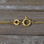 Goldkette als Panzerkette flach in Gelbgold 333 / 8K, 70 cm lang, 1,7 mm breit, Gewicht ca. 5.8 g.