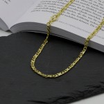 Goldkette als Dollarkette in Gelbgold 333 / 8K, 75 cm lang, 3,7 mm breit, Gewicht ca. 28.5 g.