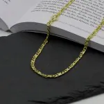 Goldkette als Dollarkette in Gelbgold 585 / 14K, 40 cm lang, 3,7 mm breit, Gewicht ca. 18.6 g.