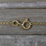 Goldkette als Erbskette in Gelbgold 333 / 8K, 38 cm lang, 1,5 mm breit, Gewicht ca. 2.8 g.