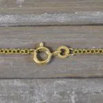 Goldkette als Erbskette in Gelbgold 333 / 8K, 40 cm lang, 2 mm breit, Gewicht ca. 3.6 g.