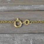 Goldkette als Erbskette in Gelbgold 333 / 8K, 85 cm lang, 2 mm breit, Gewicht ca. 7.4 g.
