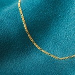 Armband als Panzerstegkette in Gelbgold 585 / 14 K, 20 cm lang, 2,5mm breit, Gewicht ca. 2.4 g.