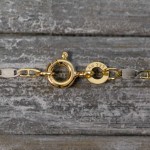 Goldkette als Panzerstegkette in Bicolor Gelbgold / Weißgold 333 / 8K, 42 cm lang, 2,1 mm breit, Gewicht ca. 1.7 g.