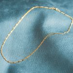 Goldkette als Panzerstegkette in Gelbgold 585 / 14K, 50 cm lang, 3,1 mm breit, Gewicht ca. 5.5 g.
