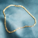 Goldkette als Fantasiekette hohl in Gelbgold 585 / 14K, 60 cm lang, 5,2 mm breit, Gewicht ca. 13 g.