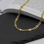 Goldkette als Fantasiekette hohl in Gelbgold 333 / 8K, 60 cm lang, 5,2 mm breit, Gewicht ca. 12 g.