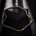 Goldkette als Fantasiekette Bicolor in Gelbgold / Weißgold 333 / 8K, 50 cm lang, 5,2 mm breit, Gewicht ca. 9.7 g.