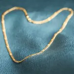 Goldkette als Fantasiekette in Gelbgold 333 / 8K, 100 cm lang, 3,5 mm breit, Gewicht ca. 8.2 g.
