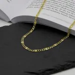 Goldkette als Fantasiekette in Gelbgold 333 / 8 Karat, 34 cm lang, 3.5 mm breit, Gewicht ca. 2.7 g.