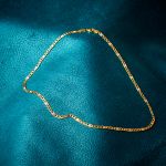 Goldkette als Fantasiekette Bicolor in Gelbgold / Weißgold 333 / 8K, 45 cm lang, 3,5 mm breit, Gewicht ca. 3.7 g.