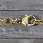 Armband als Königskette in Gelbgold 333 / 8K, 18,7 cm lang, 3 mm breit, Gewicht ca. 9.4 g.