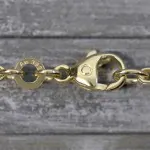 Goldkette als Königskette in Gelbgold 333 / 8K, 45 cm lang, 2,8 mm breit, Gewicht ca. 23 g.