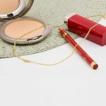 Goldkette als Zwillingspanzerkette in Gelbgold 333 / 8K, 60 cm lang, 2,1 mm breit, Gewicht ca. 3.5 g.