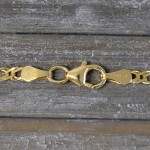 Goldkette als Zwillingspanzerkette in Gelbgold 333 / 8K, 50 cm lang, 2,9 mm breit, Gewicht ca. 4.9 g.