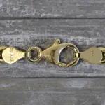 Goldkette als Fantasiekette in Weißgold 333 / 8 Karat, 60 cm lang, 5.2 mm breit, Gewicht ca. 11.3