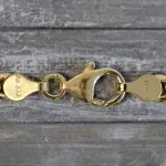 Goldkette als Fantasiekette Bicolor in Gelbgold / Weißgold 333 / 8K, 50 cm lang, 5,2 mm breit, Gewicht ca. 9.7 g.