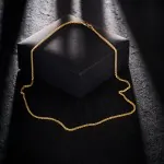 Goldkette als Zopfkette in Gelbgold 375 / 9K, 70 cm lang, 1,7 mm breit, Gewicht ca. 6.4 g.