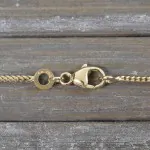 Goldkette als Bingokette in Gelbgold 333 / 8K, 50 cm lang, 1,1 mm breit, Gewicht ca. 3.1 g.