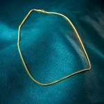 Goldkette als Bingokette in Gelbgold 585 / 14K, 42 cm lang, 1,5 mm breit, Gewicht ca. 6.5 g.