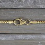 Goldkette als Bingokette in Gelbgold 333 / 8K, 38 cm lang, 1,5 mm breit, Gewicht ca. 4.8 g.