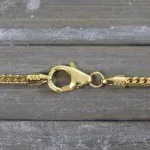 Goldkette als Bingokette in Gelbgold 333 / 8K, 75 cm lang, 1,8 mm breit, Gewicht ca. 12.5 g.