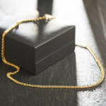 Goldkette als Zwillingspanzerkette in Gelbgold 585 / 14K, 60 cm lang, 3,9 mm Breit, Gewicht ca. 6.0 g.