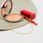 Goldkette als Tigeraugenkette hohl in Gelbgold 585 / 14K, 50 cm lang, 2,5 mm breit, Gewicht ca. 3.6 g.