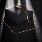 Goldkette als Panzerkette weit in Gelbgold 333 / 8K, 45 cm lang, 2,1 mm breit, Gewicht ca. 3.6 g.