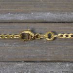 Goldkette als Panzerkette weit in Gelbgold 333 / 8K, 60 cm lang, 2,1 mm breit, Gewicht ca. 4.8 g.