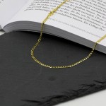 Goldkette als Panzerkette weit in Gelbgold 750 / 18 Karat, 90 cm lang, 2.6 mm breit, Gewicht ca. 9.4 g.